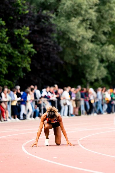 Djamila Boehm (LC Rehlingen) am 28.05.2022 waehrend der World Athletics Continental Tour IFAM Oordegem in Oordegem